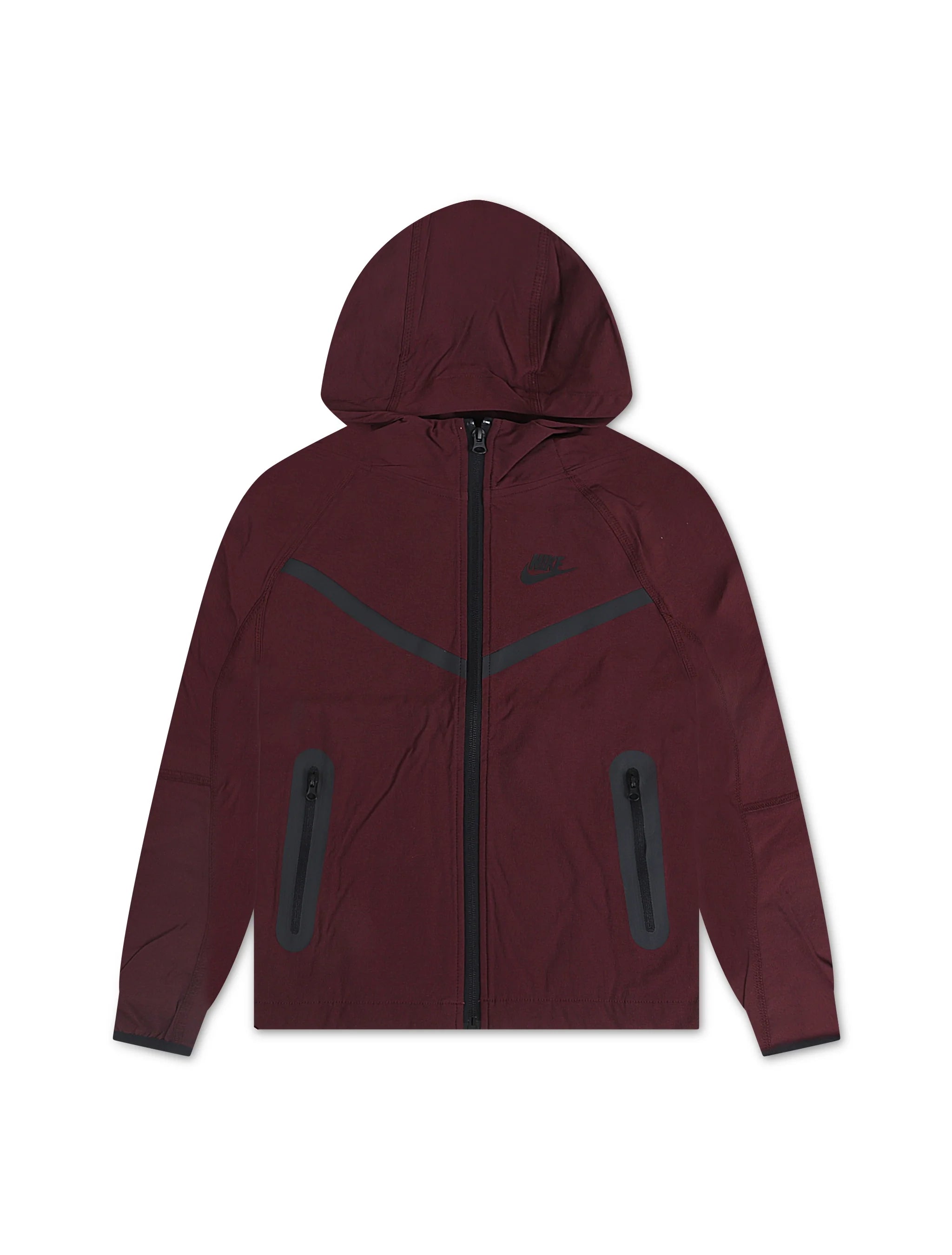 Nike Boys Tech Fleece Hoodie - Burgundy Crush/Black
