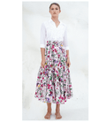 Aster Skirt Light Nude Midi Skirt